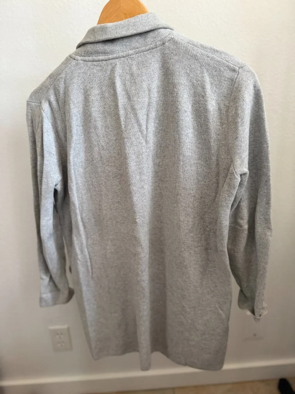 J.Crew Heather Gray Juliette Collarless Knit Blazer Sweater Jacket Size XS